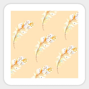 Boho feather pattern Sticker